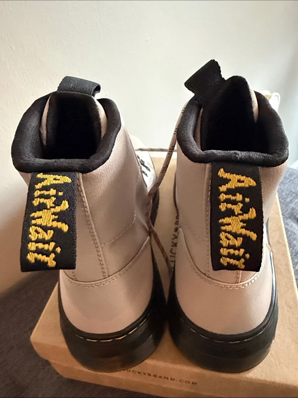 Dr Martens-Tan Combat Boots Men USA 9